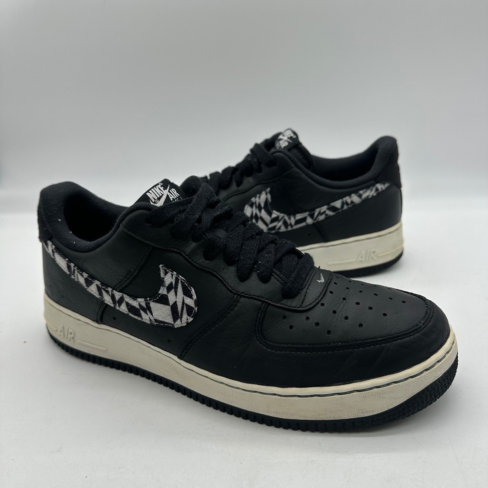Nike AQ4131-001 Mens Size 10.5 Shoes Air Force 1 Low "Tiger Camo Black" Sneaker